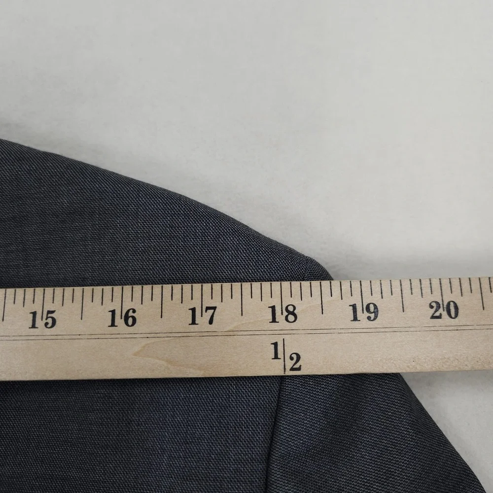 Banana Republic Blazer Mens 42R Gray Slim Fit Marzotto Wool Sport Coat Jacket